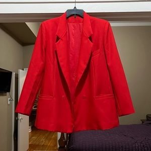 Vintage oversized red blazer
